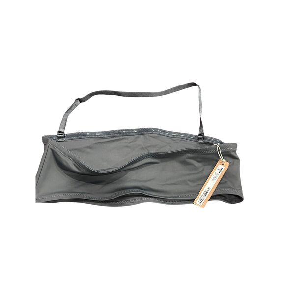 SKIMS WOMEN'S SWIM BANDEAU BIKINI TOP Gunmetal SIZE M NWT - Picture 5 of 6